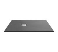 Nuie Slimline Rectangular Shower Tray | Slate Grey | Plastic/Stone Resin | 1200mm x 800mm