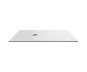 Nuie Slimline Rectangular Shower Tray | Slate White | Acrylic/Stone Resin | 1700mm x 800mm