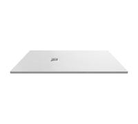 nuie NLT61064 Modern Bathroom Slimline Rectangular Shower Tray - Grill Not Included, 900mm x 1700mm, Slate White