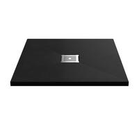 Nuie Slimline Square Shower Tray | Slate Black | Plastic/Stone Resin | 800mm x 800mm