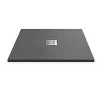 Nuie Slimline Square Shower Tray | Slate Grey | Acrylic/Stone Resin | 900mm x 900mm
