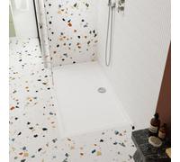 nuie NSR073 Trays Modern Bathroom Slip Resistant Large Rectangular Shower Tray, 800mm x 1800mm, Matt White