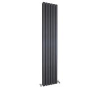 Nuie Sloane Anthracite 1800mm x 354mm Vertical Double Panel Radiator