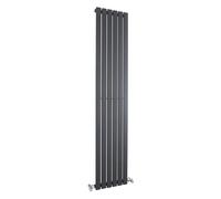 Nuie Sloane Anthracite 1800mm x 354mm Vertical Single Panel Radiator
