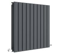 Nuie Sloane Double Panel Radiator | Anthracite | Steel | 600mm x 586mm