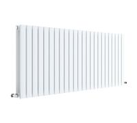Nuie Sloane Double Panel Radiator | Satin White | Steel | 600mm x 1398mm