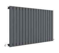 Nuie Sloane Single Panel Radiator | Anthracite | Steel | 600mm x 992mm