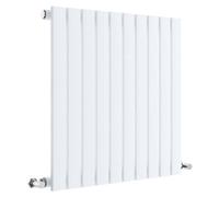 Nuie Sloane Single Panel Radiator | Satin White | Metal | 600mm x 586mm