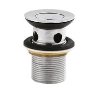 Nuie Slotted Flip Top Basin Waste | Stainless Steel | Brass | 62mm x 83mm x 62mm