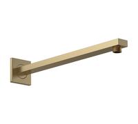 Nuie Small Rectangular Shower Arm | Brushed Brass | Stainless Steel | 35mm x 20mm x 355mm