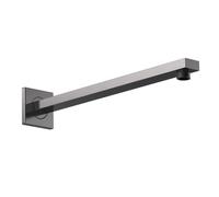 Nuie Small Rectangular Shower Arm | Brushed Pewter | Stainless Steel | 35mm x 20mm x 355mm