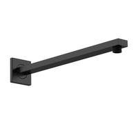 Nuie Small Rectangular Shower Arm | Matt Black | Stainless Steel | 35mm x 20mm x 355mm