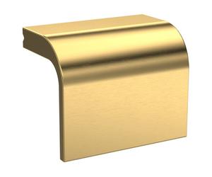 Nuie Square Drop Furniture Handle with 32mm Hole Centres | Brushed Brass | 40mm