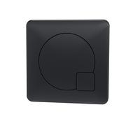 Nuie Square Dual Flush Push Button | Matt Black | ABS | 70mm x 70mm x 99mm