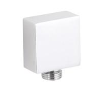 Nuie Square Outlet Elbow | Chrome | Stainless Steel | 53mm x 53mm x 36mm