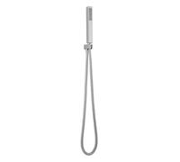 Nuie Square Outlet Elbow with Parking Bracket and Shower Handset Kit | Chrome | Brass | 25mm x 1700mm x 55mm