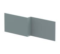 Nuie Square Shower Bath Front Panel | Matt Coastal Grey | MDF | 1700mm
