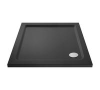 Nuie Square Shower Tray | Slate Grey | Plastic/Stone Resin | 1000mm x 1000mm