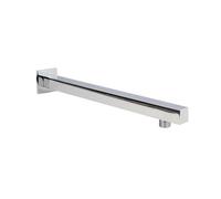 Nuie Square Wall Mounted Shower Arm | Chrome | Stainless Steel | 350mm