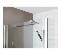 Nuie Square Wetroom Shower Screen Support Arm | Chrome | Stainless Steel | 150mm x 15mm x 1000mm