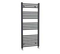 Nuie 1150x500mm Anthracite 600W Straight Ladder Heated Towel Rail MTY1