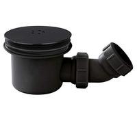 nuie STW002 Wetroom | Modern Bathroom Easy Clean Fast Flow Shower Waste, 99 x 116 x 116mm, Matt Black