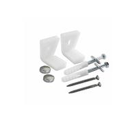 Nuie Toilet Pan Floor Fixing Kit | White | Stainless Steel