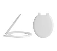 Modern Soft Closing Toilet Seats Round Square D-Shape Bathroom White Easy Clean