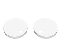 nuie TSC101 Accessory Modern Bathroom Toilet Seat Cover Caps, 70 x 70 x 99mm, Matt White
