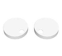 nuie TSC102 Accessory Modern Bathroom Toilet Seat Cover Caps, 70 x 70 x 99mm, Matt White