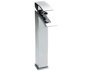 Nuie TSI307 Vibe | Modern Bathroom Square High Rise Mixer Tap, 52 x 307 x 139mm, Chrome