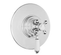 Nuie Victorian Dual Concealed Thermostatic Shower Valve | Chrome | Metal | 185mm x 196mm x 146mm