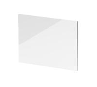 Nuie Waterproof Square Shower Bath End Panel | Gloss White | MFC | 700mm