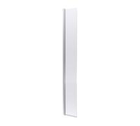 Nuie Wetroom Concealed Hinged Return Screen with Fittings | Chrome | Aluminium | 300mm x 1850mm