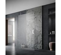 Hudson Reed Black Wetroom Shower Screen Horseshoe Support WRSF003