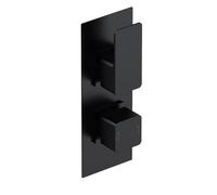 Nuie Twin Thermostatic Valve - Matt Black
