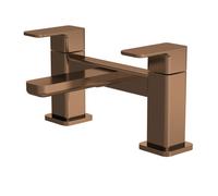 Nuie Windon Deck Mounted Bath Filler Tap | Brushed Bronze | Brass | 230mm x 136mm x 147mm