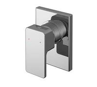 Nuie WINMV10 Windon Modern Bathroom Concealed Manual Shower Valve with Lever Handle, 120mm, Chrome