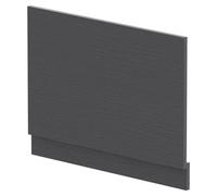 Nuie Woodgrain Bath End Panel | Graphite Grey | MDF | 750mm