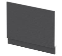 Nuie Woodgrain Bath End Panel | Graphite Grey | MDF | 800mm