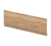 Nuie Woodgrain Bath Front Panel with Plinth | Autumn Oak | MFC | 1800mm