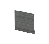 Nuie Woodgrain End Bath Panel with Plinth | Anthracite | MFC | 700mm