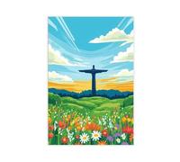 NUIHAGF Angel of The North Canvas Poster Bedroom Decor Landscape Office Room Decor Gift 20x30inch(50x75cm)