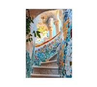 NUIHAGF Antoni Gaudí Catalan Art Print Canvas Poster Wall Art Decor Print Picture Paintings for Living Room Bedroom Decoration 12x18inch(30x45cm)