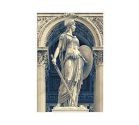 NUIHAGF Athena Statue Art Sculpture - Greek Goddess Canvas Poster Wall Art Decor Print Picture Paintings for Living Room Bedroom Decoration 20x30inch(50x75cm)