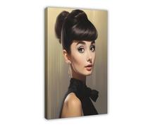 NUIHAGF Audrey Hepburn Print Canvas Poster Wall Art Decor Print Picture Paintings for Living Room Bedroom Decoration 16x24inch(40x60cm)