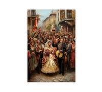 NUIHAGF Balkan Wedding Art Print Canvas Poster Bedroom Decor Landscape Office Room Decor Gift 20x30inch(50x75cm)