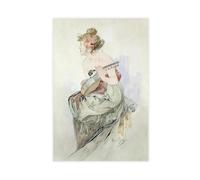 NUIHAGF From The Frontispiece Of Le Pater, Alphonse Mucha Canvas Poster Wall Art Decor Print Picture Paintings for Living Room Bedroom Decoration 20x30inch(50x75cm)