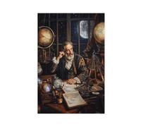 NUIHAGF Galileo Galilei Portrait Art Print Canvas Poster Bedroom Decor Landscape Office Room Decor Gift 12x18inch(30x45cm)