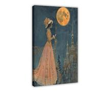 NUIHAGF George Barbier Artwork, 1920s Fashion Illustration Print Canvas Poster Wall Art Decor Print Picture Paintings for Living Room Bedroom Decoration 08x12inch(20x30cm)